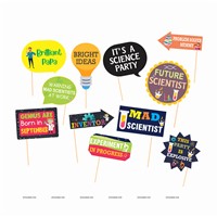 Scienctist Theme Party Photo Booth Props Kit, Pack of 11