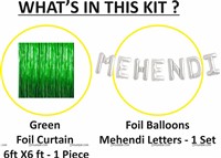 Mehendi Foil Balloon Curtain Kit