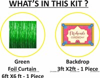 Mehendi Foil Balloon Curtain Kit