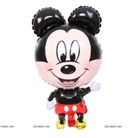 Mickey Foil Balloon Black and Red