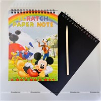Mickey Theme Scratch Paper Note