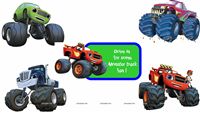 Monster Truck Theme Posters pack