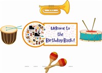 Music Theme Birthday Foil Kit 