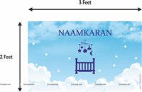 Naamkaran Backdrop Blue (3feet X 2feet)