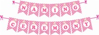 Naming Ceremony Bunting ( Pink )