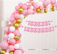 Pink Naming Ceremony Arch Kit
