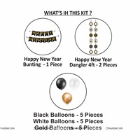 New Year Banner and Dangler Kit with Balloons