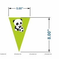 Panda Triangle Bunting (10ft)