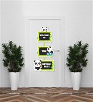 Panda Entrance Door Dangler