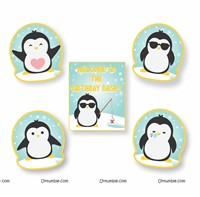 Penguin Blue and White Theme Foil Kit