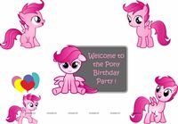 Pink Pony Theme Poster Pack of 5