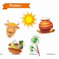 Happy Pongal Banner & Poster Kit