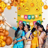 Happy Pongal Banner & Swirls Kit