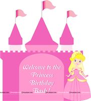 Princess castle welcome board