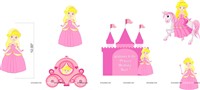 Princess Theme Paper Fans Kit 