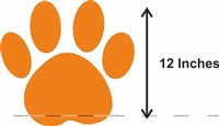 Paw shaped Posters (Pack of 5)