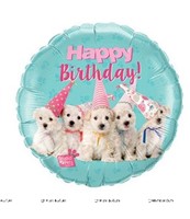 Puppy Happy Birthday Foil