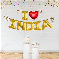 I Love India Foil Balloon Set 
