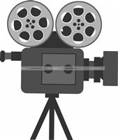 Movie camera cutout