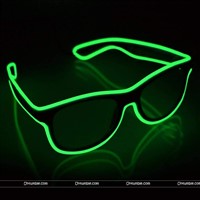 Wired LED Goggles (Dark green)