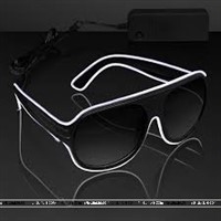 Wired LED Goggles (White)