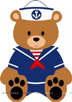 Cute teddy Sailor cutout