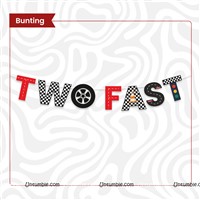 TWO FAST Bunting Banner