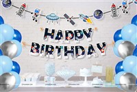 Space Birthday Letter Bunting Kit (Pack of 42 pcs)