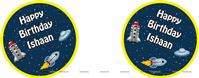 Space theme badges