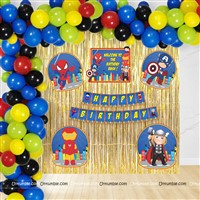 Superhero Theme Foil Curtain Kit 