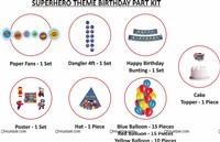 SuperHero Theme Paper Fans Kit 