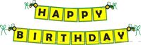Tractor theme Happy Birthday Banners