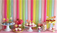 Candyland Theme Cup Cake Topper