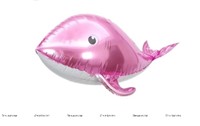 Dolphin Foil Balloon - Pink