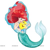 Girl Mermaid Foil Balloon