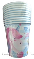 Blue Unicorn Party Cups (Pack of 10)