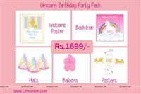 Unicorn Theme Mini Party Pack