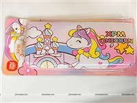 Unicorn Theme Pencil Pouch Pink 