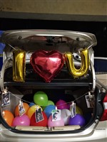 Car Boot Decor for Valentine Surprise Kit ( Pack of 17 pcs)