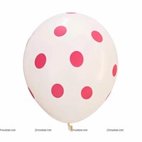 Red and White Polka Balloons (Pack of 50)