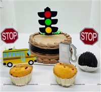 Transport Theme Acrylic Cake Topper Set