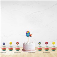  Vehicles Cupcake toppers (set of 12)