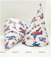 Airplane Theme Cone Hats (Pack of 10)