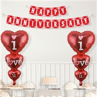 Anniversary I LOVE YOU balloon kit