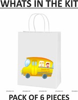Wheels on a Bus Gift Bags (set of 6 )