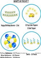 Wheels on the Bus  Theme Swirls and Toppers Kit