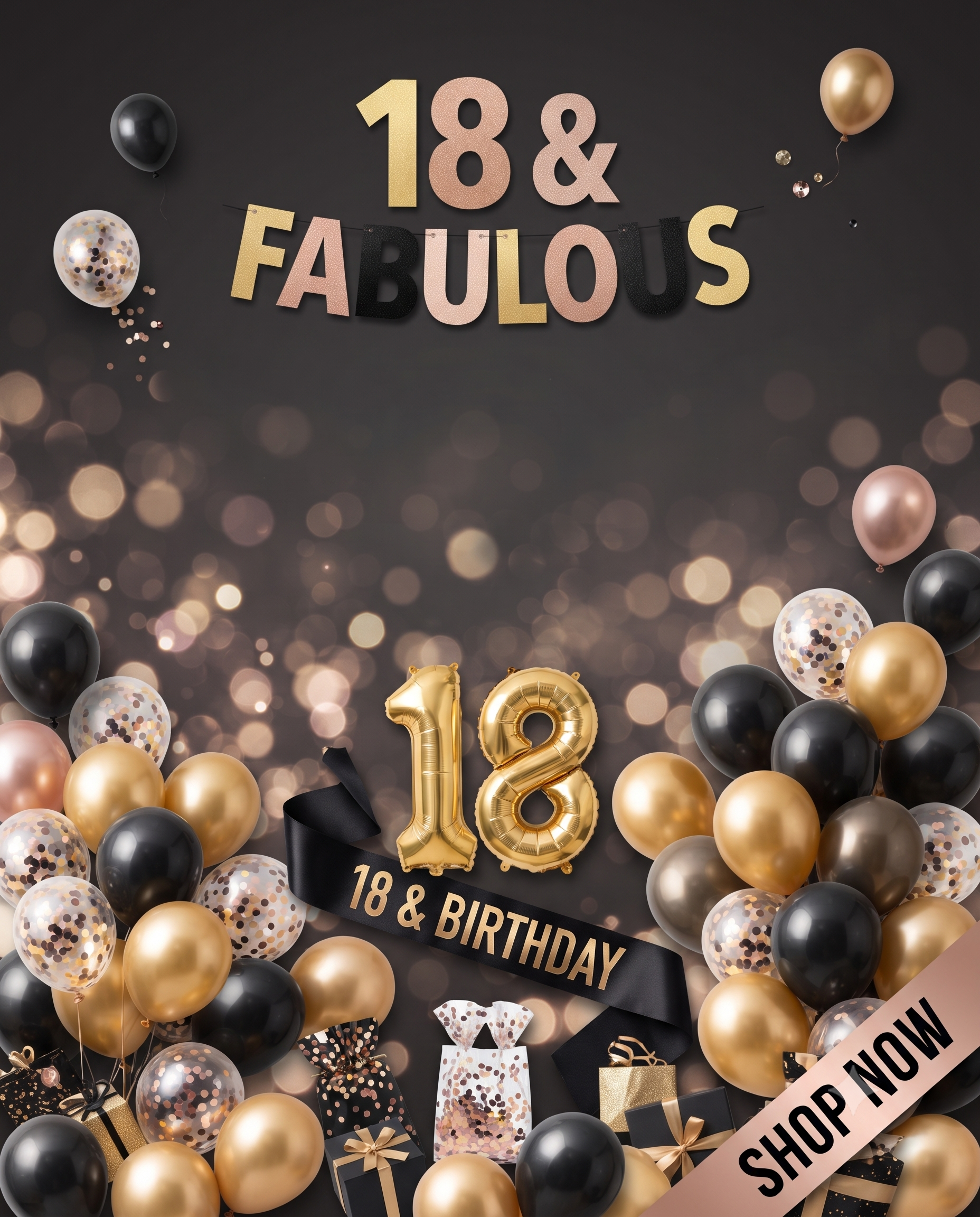 18th Birthday Party Supplies party kits