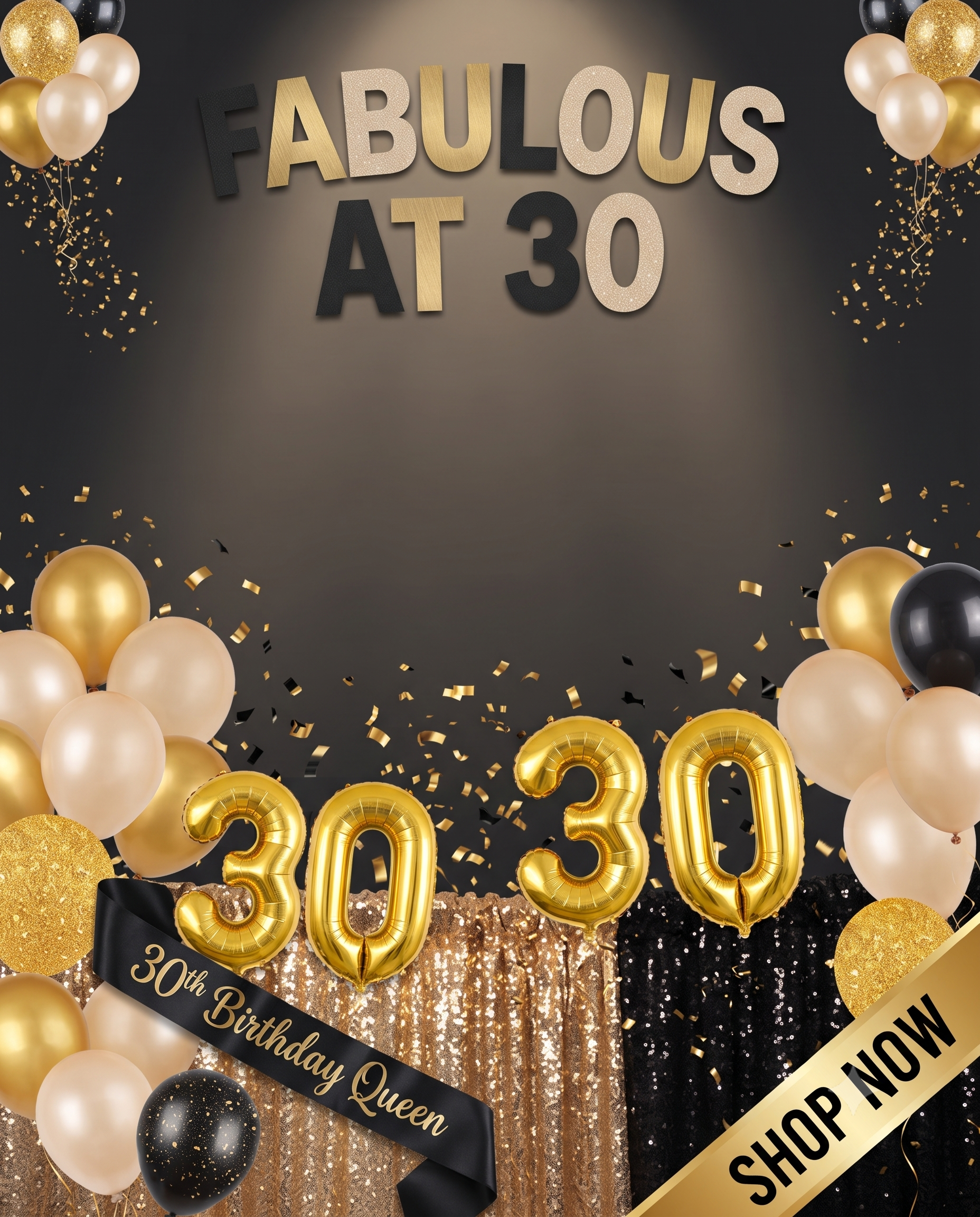 30th Birthday Party Supplies party kits