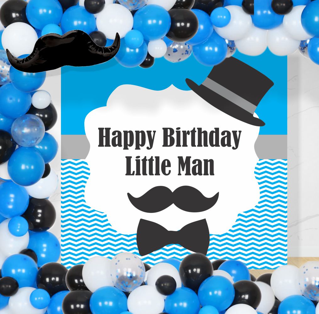 Little Man Theme Party supplies | Mustache Themed 1st Birthday party kits