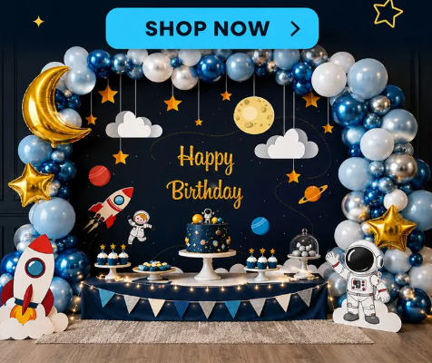 Space theme birthday party supplies party kits